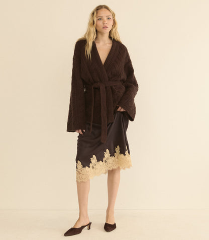 ALPINE CARDIGAN -- SYCAMORE BARK