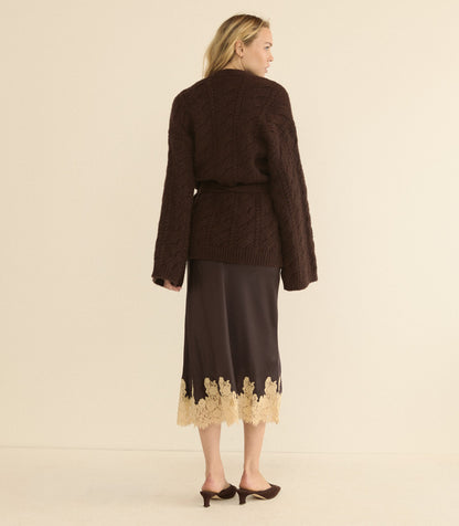 ALPINE CARDIGAN -- SYCAMORE BARK