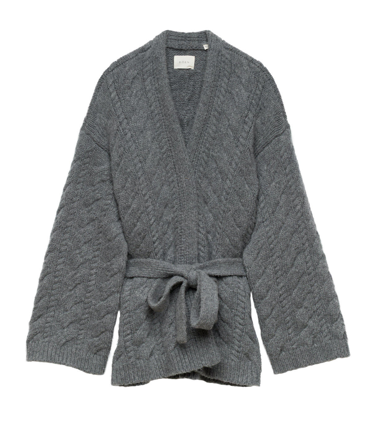 ALPINE CARDIGAN -- CHARCOAL MELANGE