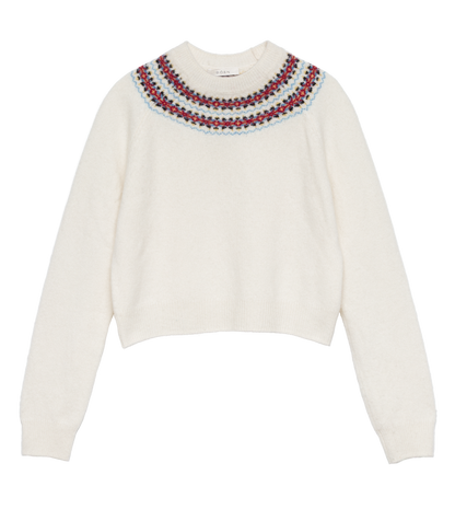 BONIFACE SWEATER -- IVORY ANNECY FAIR ISLE