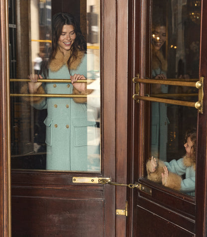 DENEUVE COAT -- BRIGHTON FOG