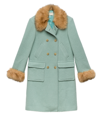DENEUVE COAT -- BRIGHTON FOG