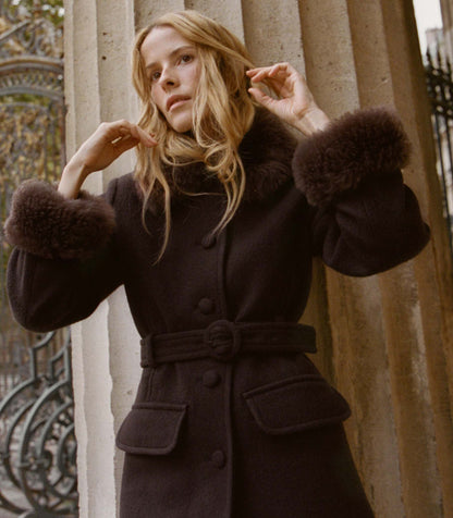 FARROW COAT -- CHOCOLATE