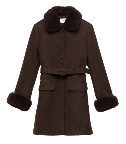FARROW COAT -- CHOCOLATE