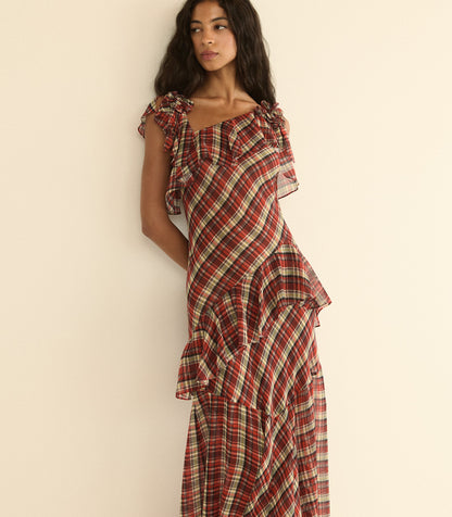 FERNANDA DRESS -- ROSEMERE PLAID