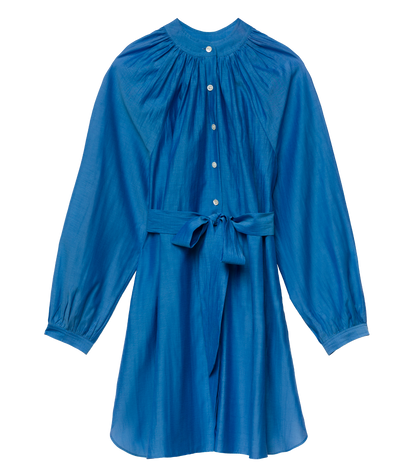 JULIET TUNIC DRESS -- SANTORINI BLUE