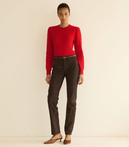 LINDON SWEATER -- CERISE