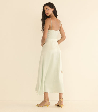 LORRAINE DRESS -- EUCALYPTUS