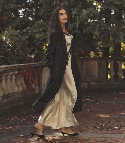WILHELMINA COAT -- BLACK