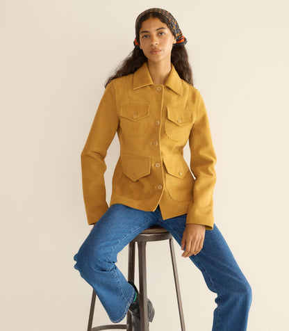 VARTAN JACKET -- WILD CHICORY